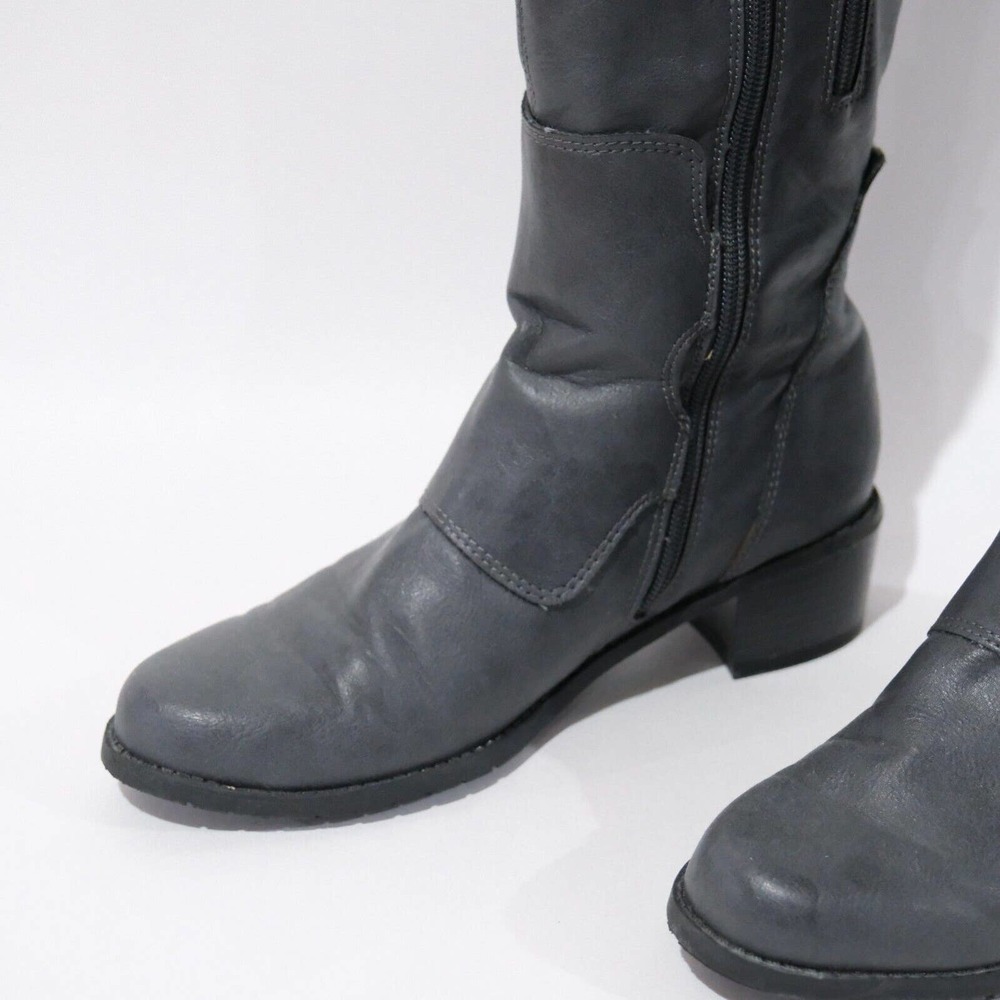 Women's Aerosoles Everafter 7M Riding Boots Size Gray - Picture 6 of 10